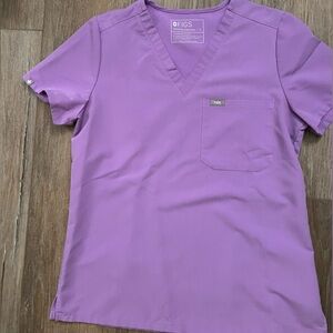 Figs lavender Scrub Top